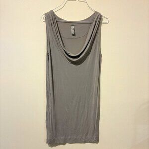 Ophelia Gray Cowl-Neck Mini Dress - Women's XS